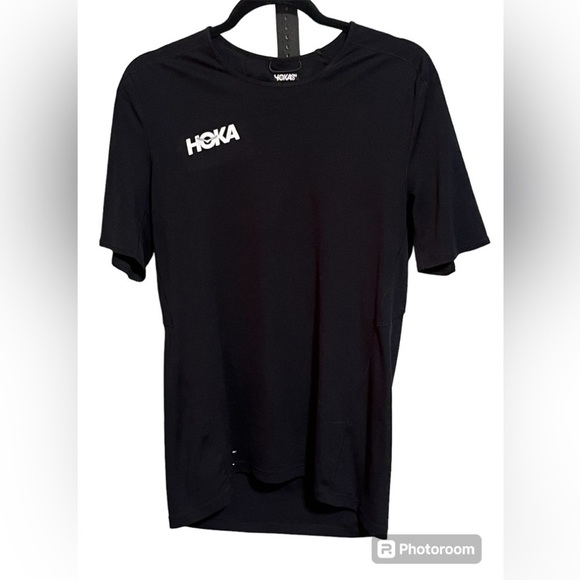 Hoka One One Waffle Print Black Shirt Sz Med - Picture 1 of 7
